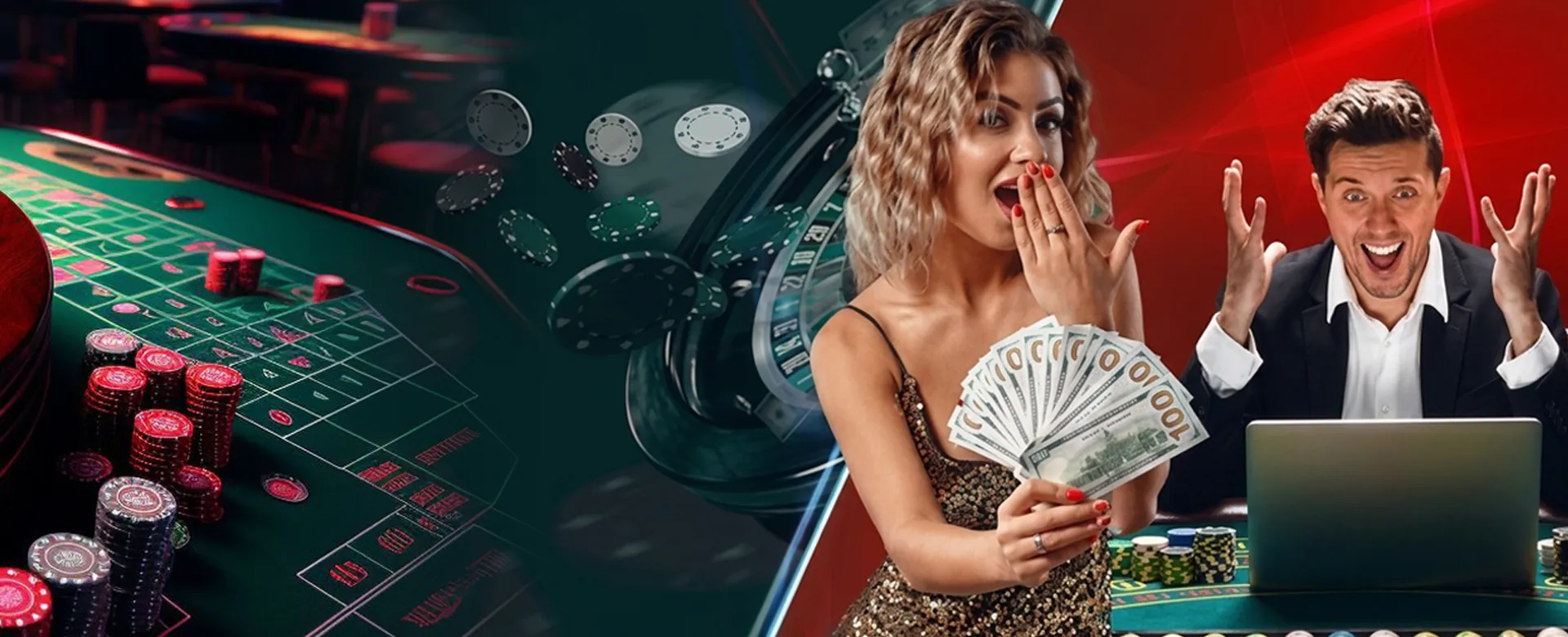 Dynamic background of an online casino